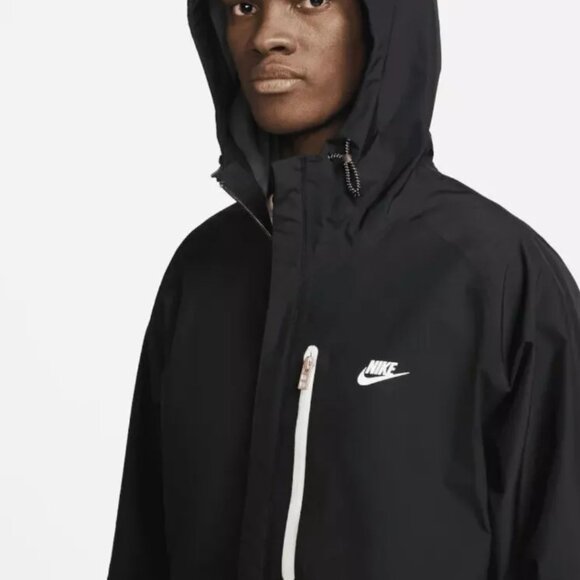 Nike NSW Storm-FIT Legacy Hooded Shell Jacket Black Men's Sz M NEW DM549… - Picture 2 of 5